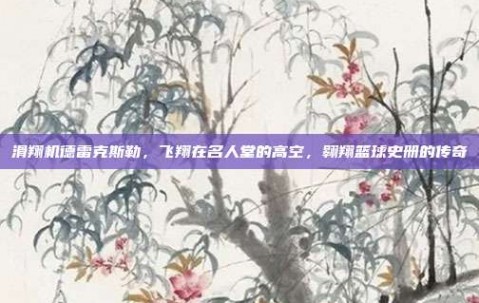 滑翔机德雷克斯勒，飞翔在名人堂的高空，翱翔篮球史册的传奇