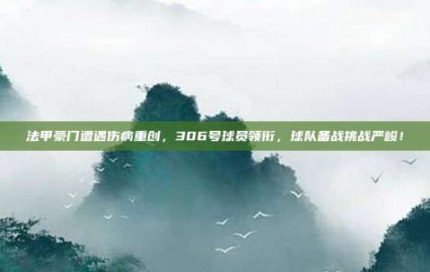 法甲豪门遭遇伤病重创，306号球员领衔，球队备战挑战严峻！