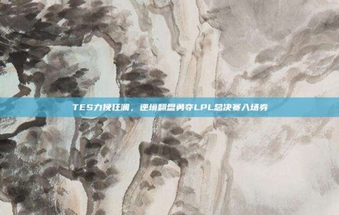 TES力挽狂澜，逆境翻盘勇夺LPL总决赛入场券