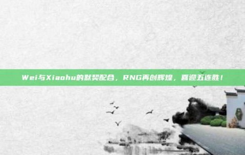 Wei与Xiaohu的默契配合，RNG再创辉煌，喜迎五连胜！