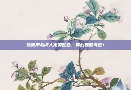 詹姆斯与湖人完美配合，再创连胜奇迹！