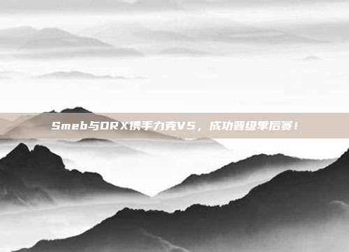 Smeb与DRX携手力克V5，成功晋级季后赛！