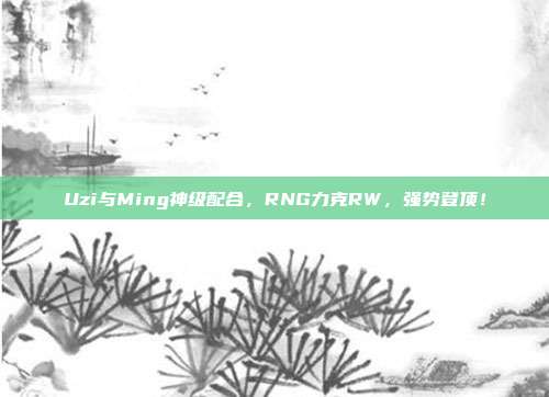 Uzi与Ming神级配合，RNG力克RW，强势登顶！