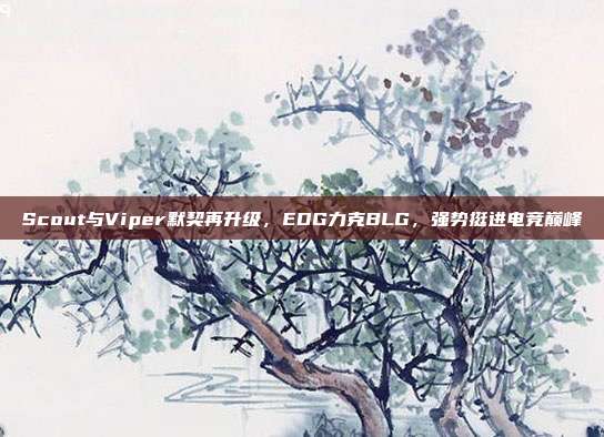 Scout与Viper默契再升级，EDG力克BLG，强势挺进电竞巅峰